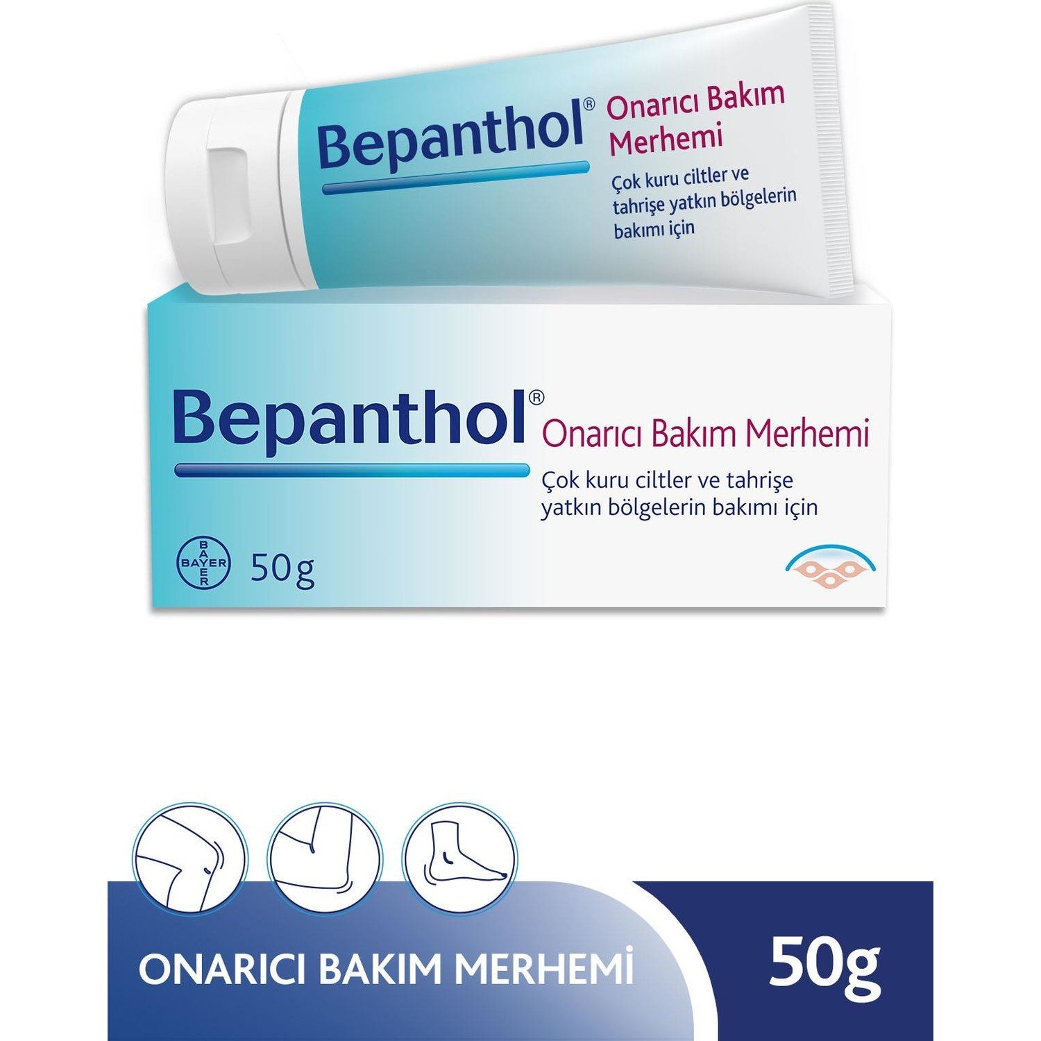 BAYER - Bepanthol Onarıcı Bakım Merhemi 50 gr 8699546370412 | Fiyatı Özellikleri ve Faydaları